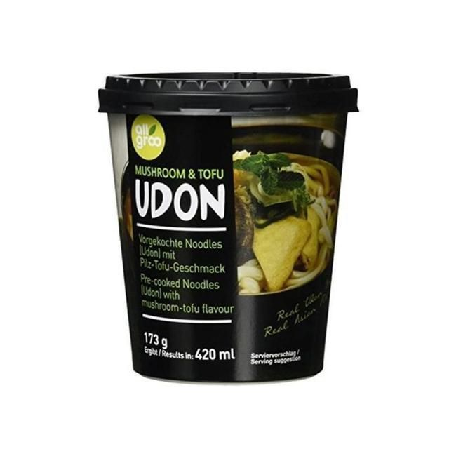 Allgroo Udon Cup - Mushroom &amp; Tofu, 173 G