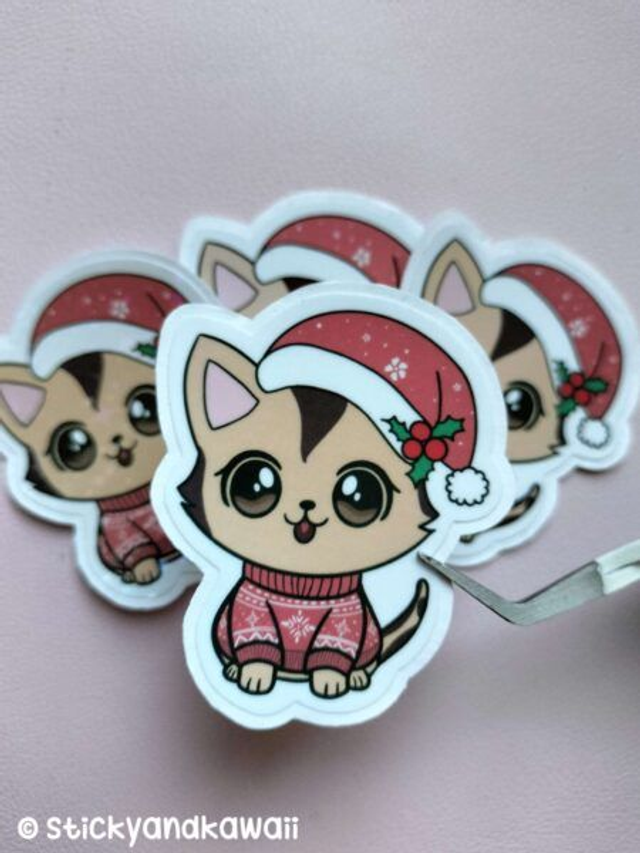 Étoile le chat de noël