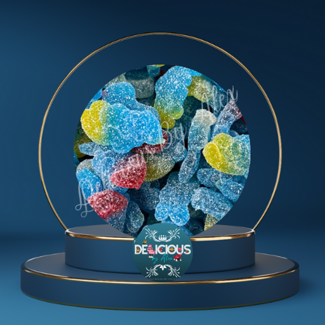 Schtroumpfs sucré 100g ou au kg 