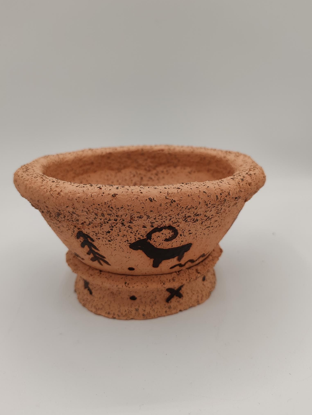 Vase style rupestre taille moyenne