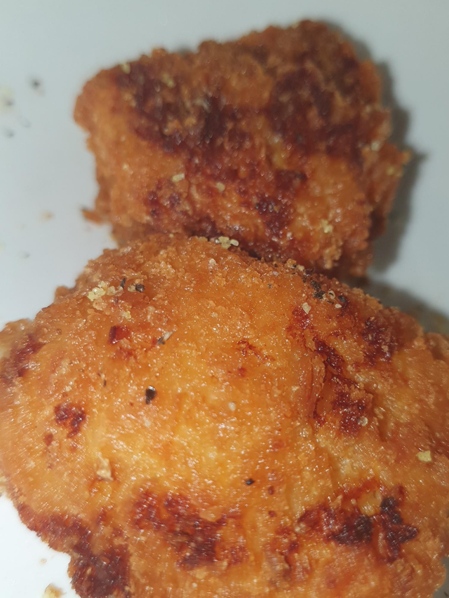 Chicken chunks, Chips, with Beans or Mushy Peas.