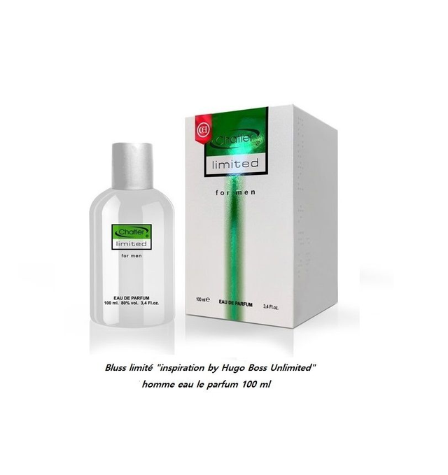 Bluss limité " inspiration by Hugo Boss Unlimited " homme eau le parfum 100 ml