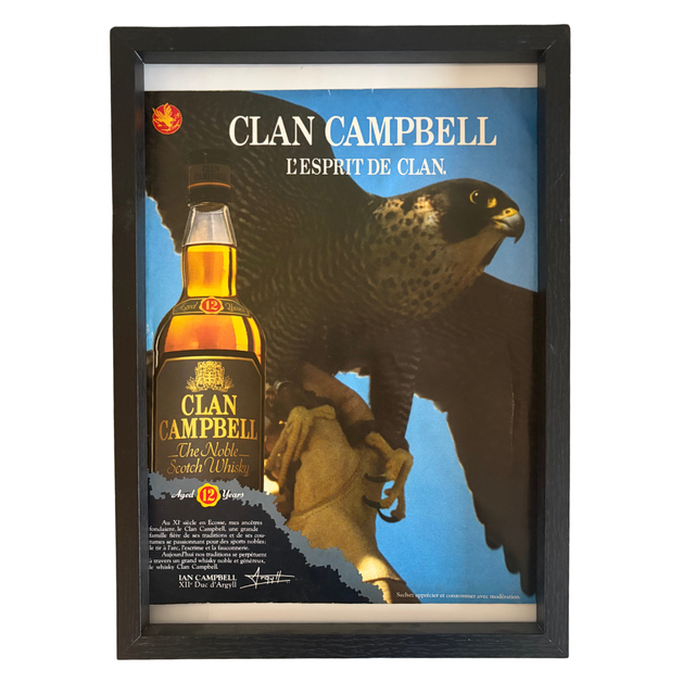Affiche vintage Clan Campbell – 1986