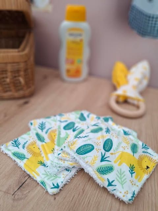 Lingettes lavables - Jungle