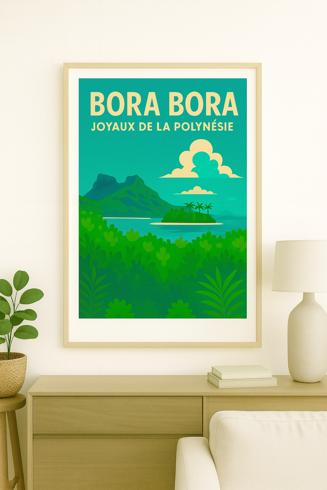 Affiche photo – Bora Bora - Joyaux de la Polynésie