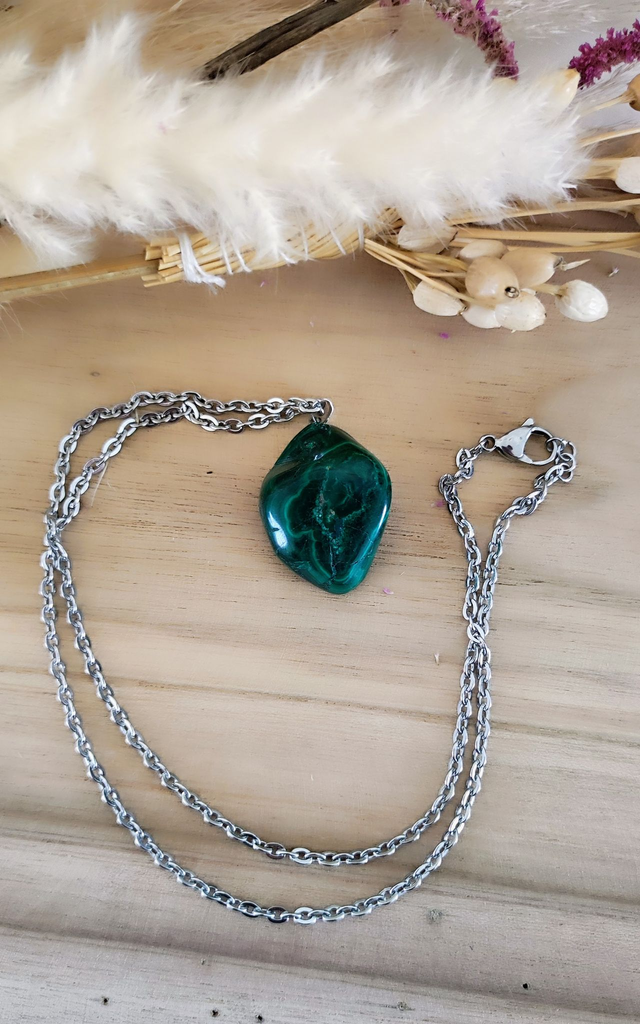 Pendentif Homme Malachite