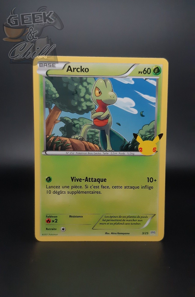 Carte Pokémon - 25th Anniversaire - Promo McDo 2021 - Arcko