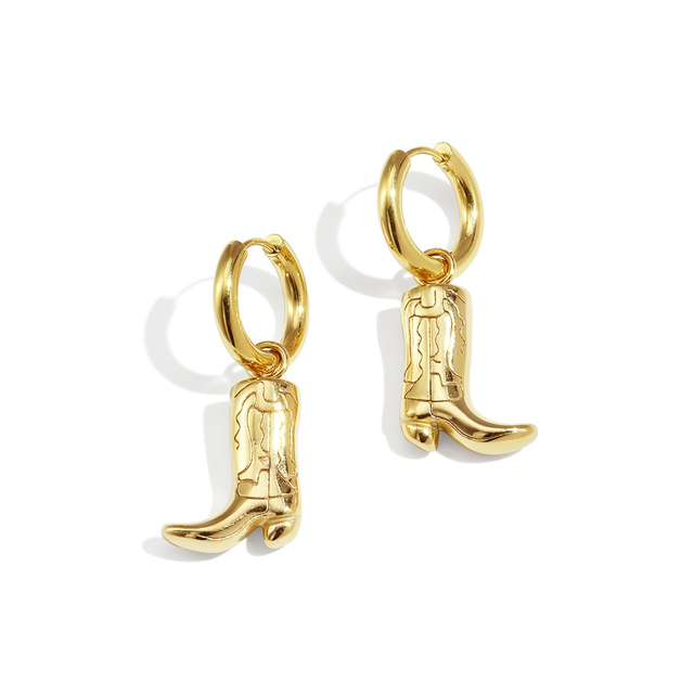 Oorbellen goud cowgirl 
