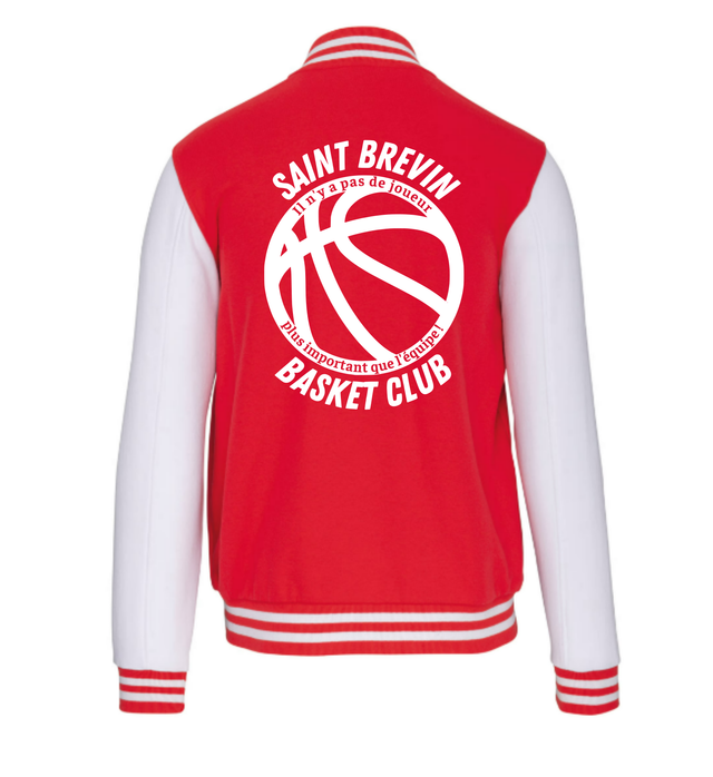 Veste Teddy Rouge et blanc Enfant Unisexe