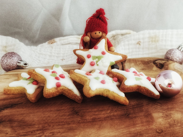 Sablés Etoiles décor Noël 6 par sachet