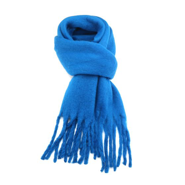 Blue Chunky Winter Scarf