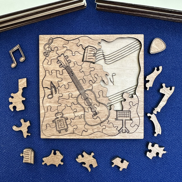 Ukulele Wooden Jigsaw Puzzle