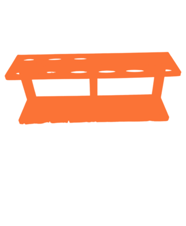 Orange blending brush holder stand