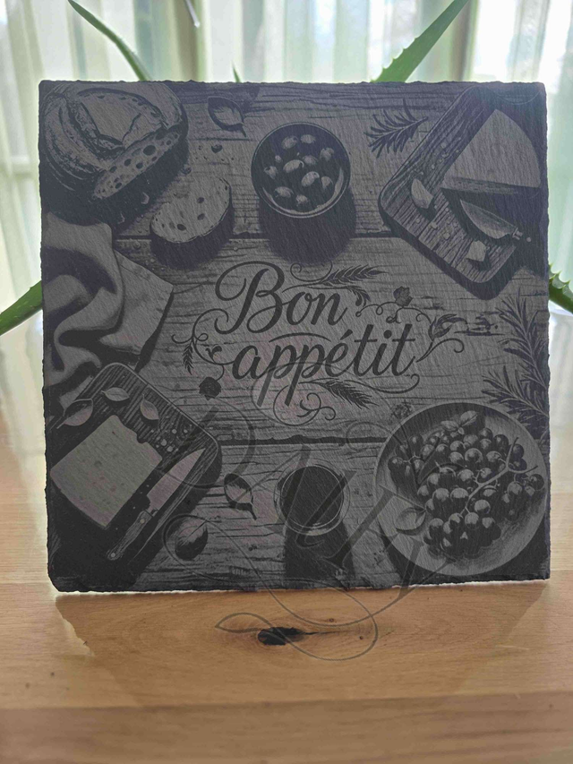 Planche ardoise Bon appétit