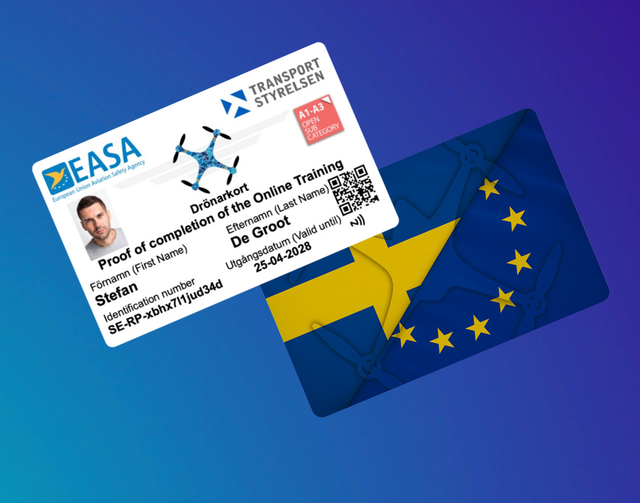 Drone Pas Zweden Met NFC Maak Bij Opties Een Keuze Uit Welke Variant Je Wenst Te Bestellen !