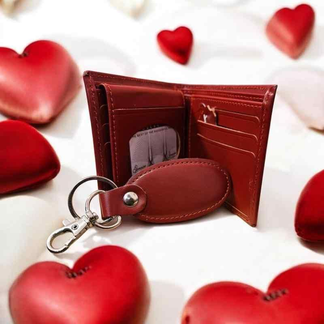 Men’s Valentine’s Luxury Wallet & Key Holder Gift Set