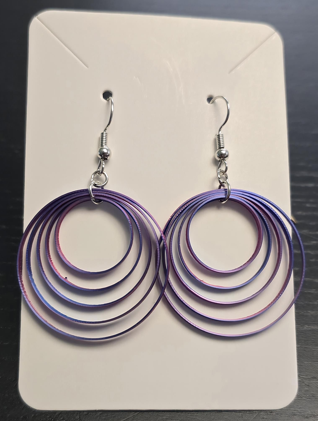 Boucles d'oreilles aux cinq spirales