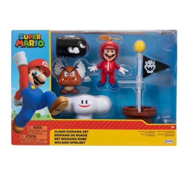 Set Diorama Super Mario Nubes
