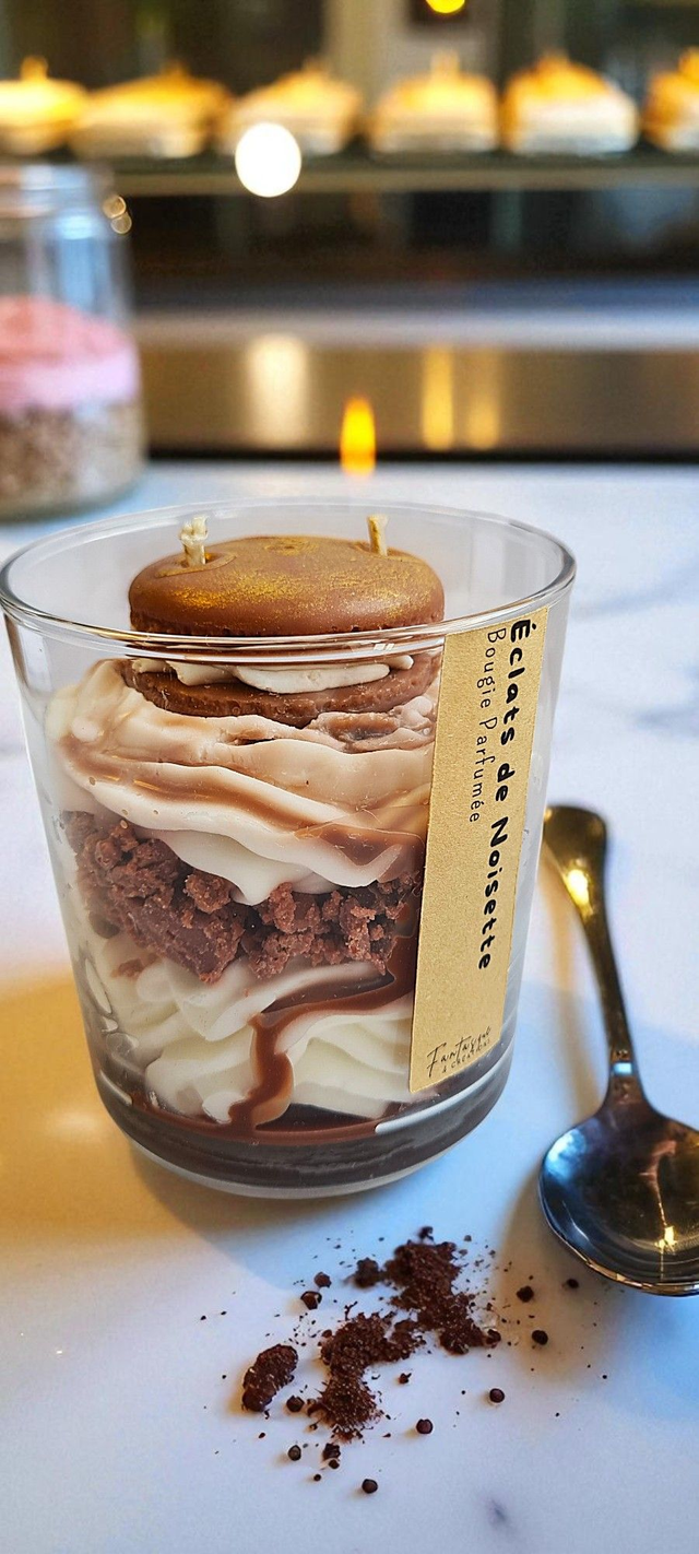 🥥 Bougie parfumée chantilly – Éclats de Noisette