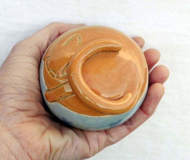 Boite Chat Roux endormi