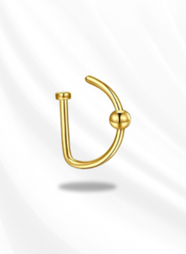 Faux anneau de nez Dot doré