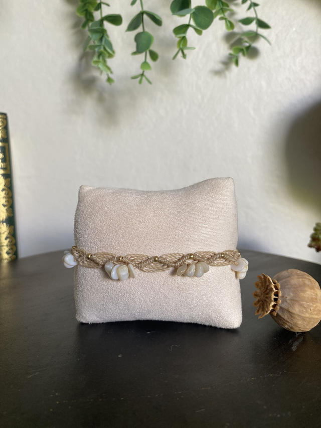 Bracelet de cheville MAYLIE- NACRE 