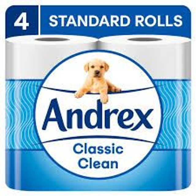 Andrex Classic Clean Toilet Roll 4pk