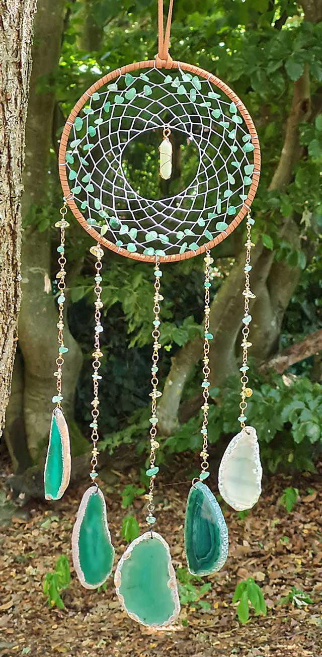 Traumfänger mit Achatscheiben