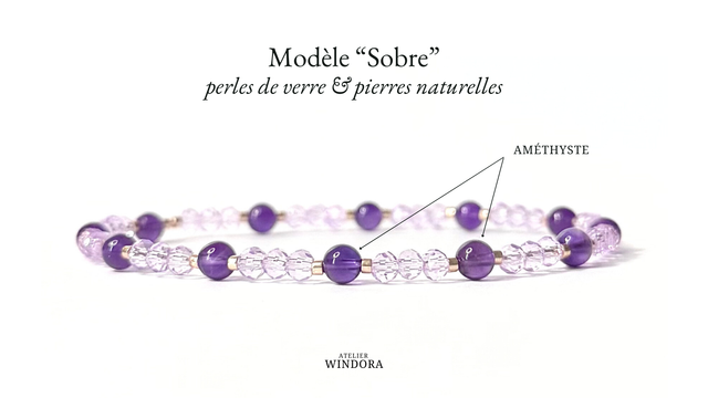Bracelet | Améthyste - Collection 1 | Lot de 3
