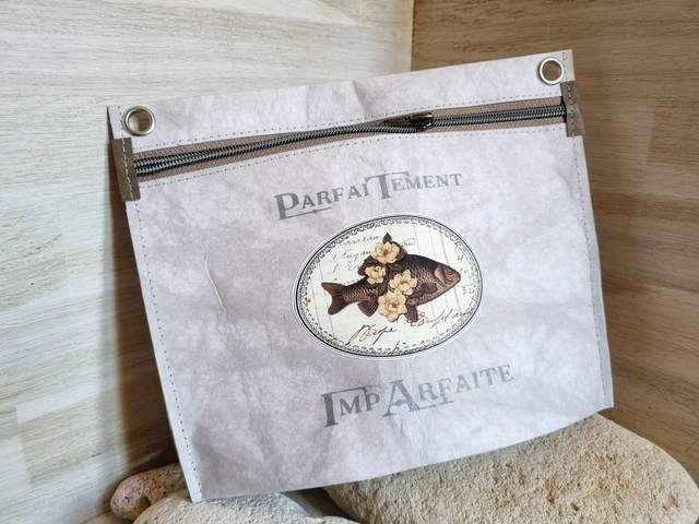 Pochette à suspendre crème