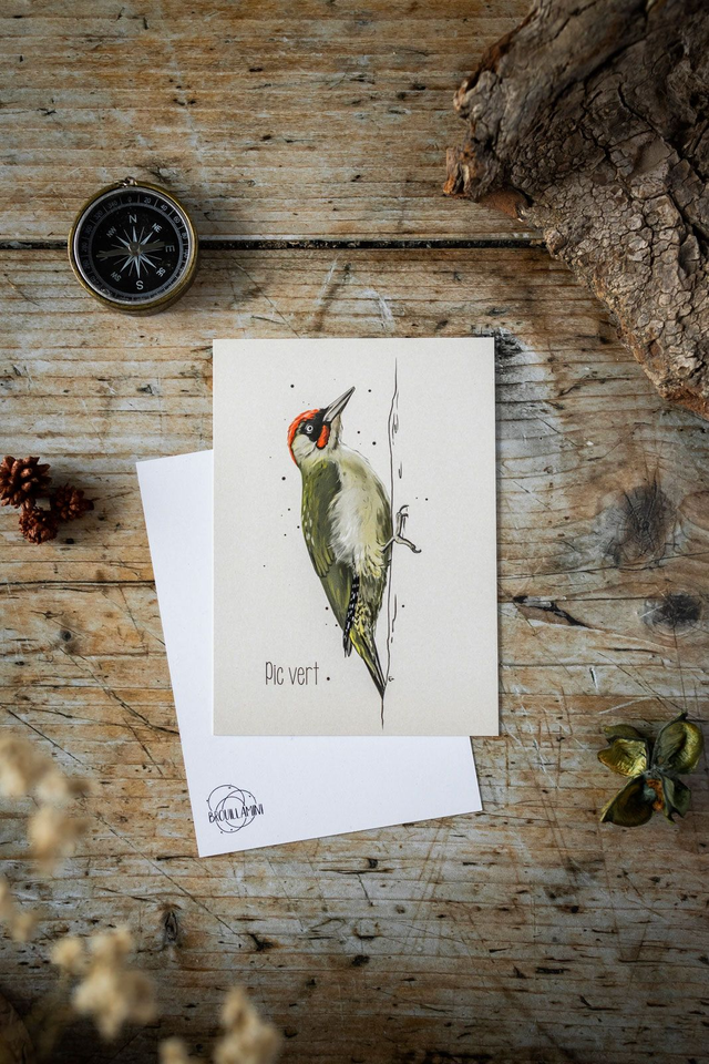 PIC VERT - Carte format A6  