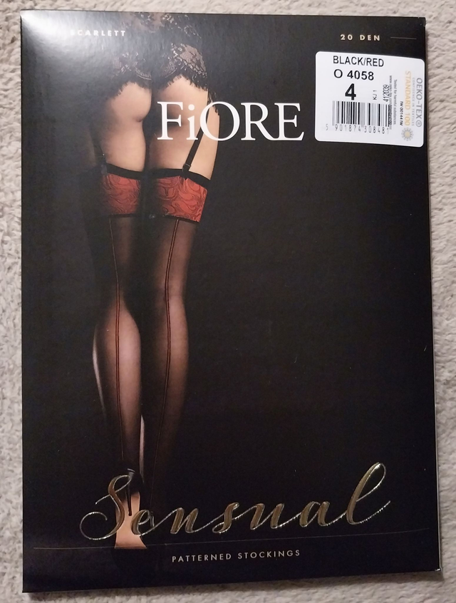 Bas noir couture "Scarlett"