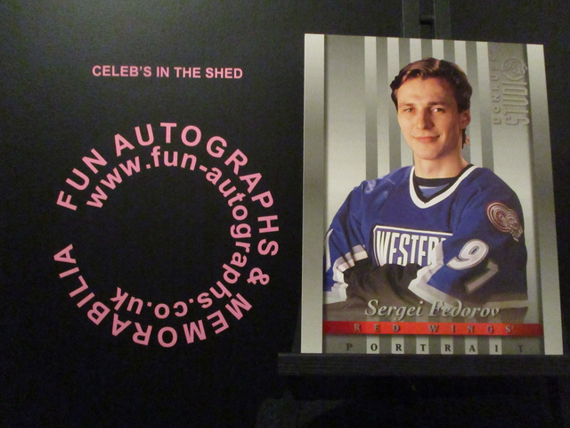 Sergei Fedorov - NFL 1997 Donruss Studio Ice Hockey Original 10x8 Trading Card #21 (B)