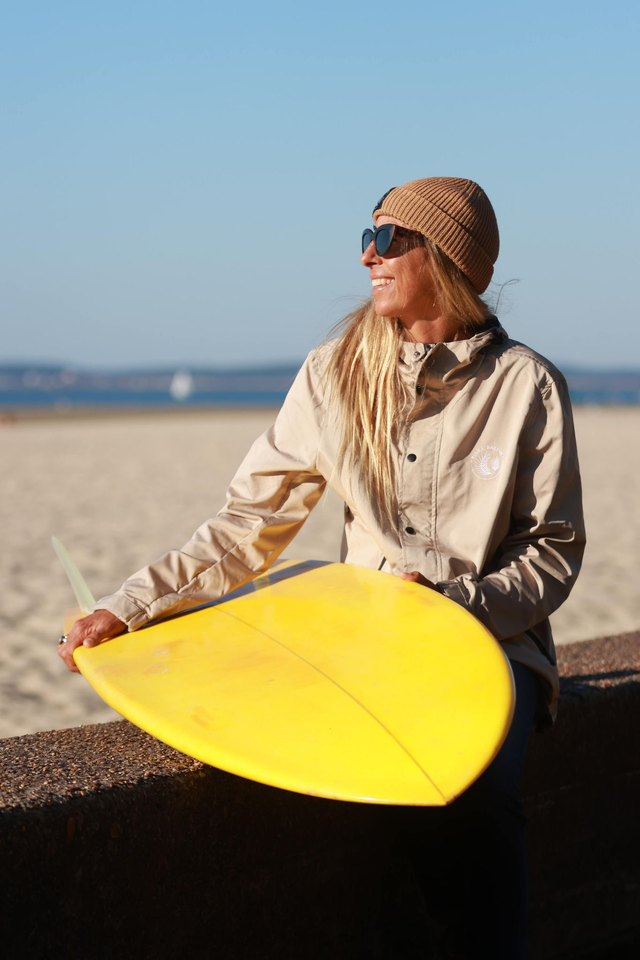 VESTE IMPERMÉABLE BEIGE