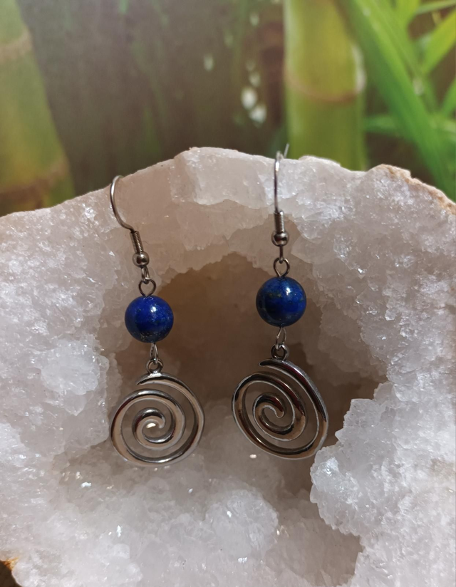 Boucles d’oreilles en lapis-lazuli
