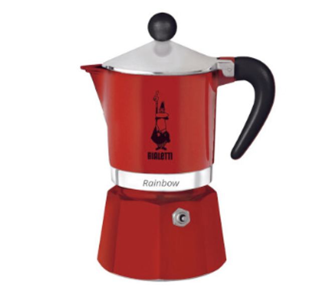 Bialetti Cafetière Rainbow 1 tasse - Rouge - 60 ml