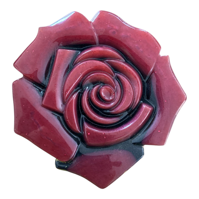 Sous-verre  avec bordure dorée 