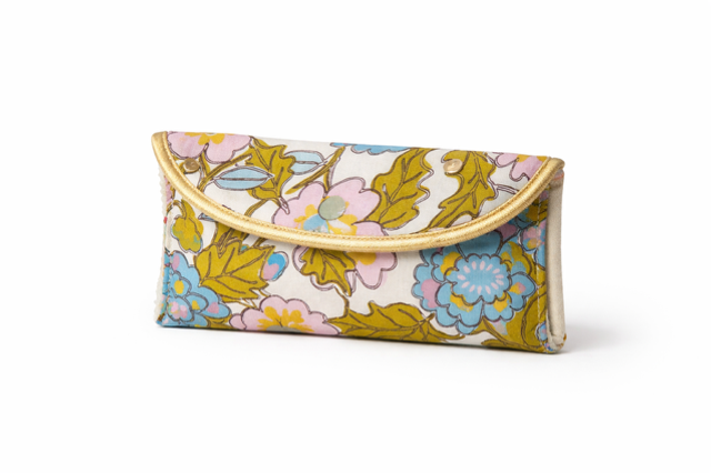 Pochette à lunettes nettoyante réversible modèle « Glantine » 