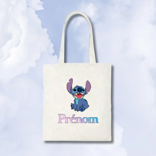 Tote bag  Stitch Prénom  