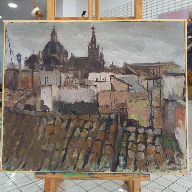 Lluvia en Sevilla. 1990