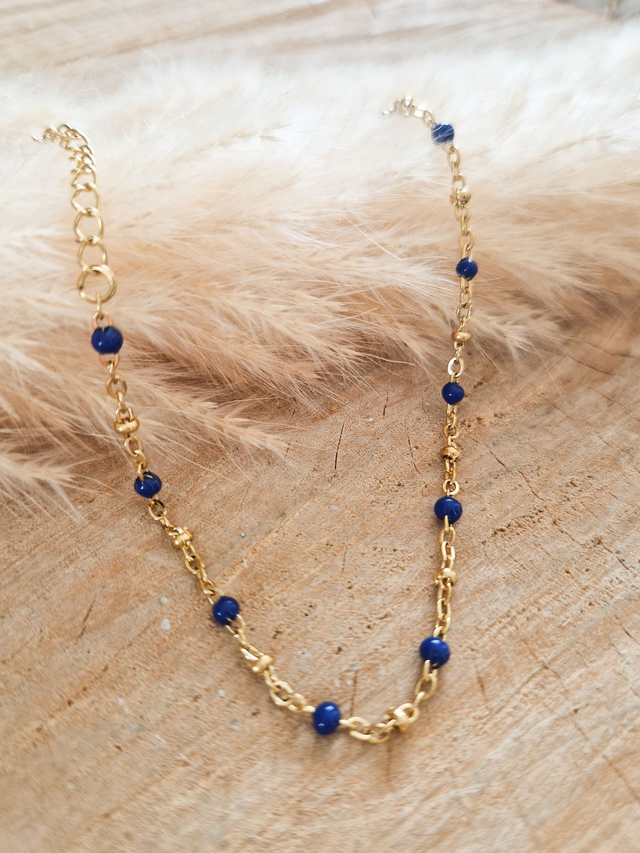 Bracelet finesse - Modèle doré et bleu nuit 