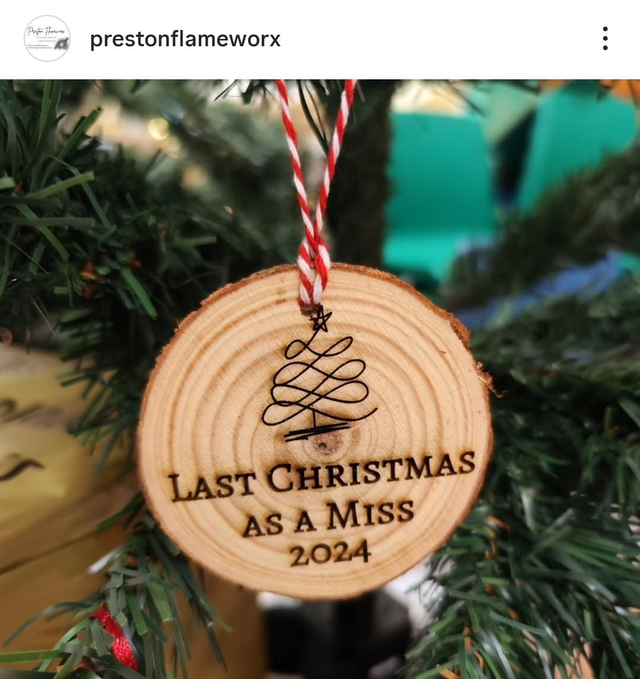 Last Christmas as a miss bauble 