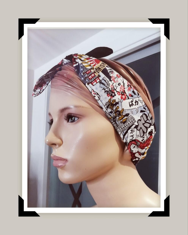 Bandeau / Foulard Cheveux Modèle Manga