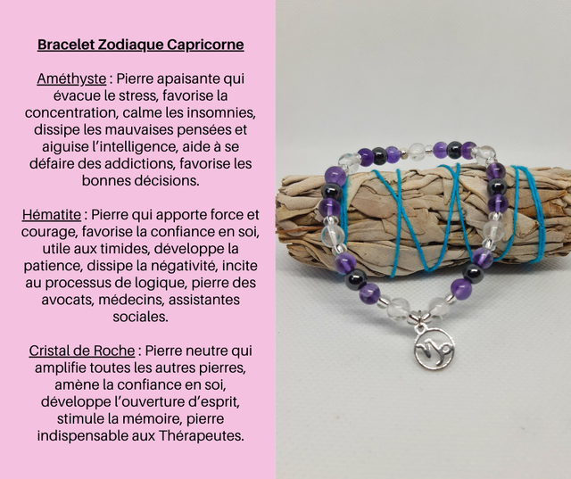 111- Bracelet Zodiaque Capricorne
