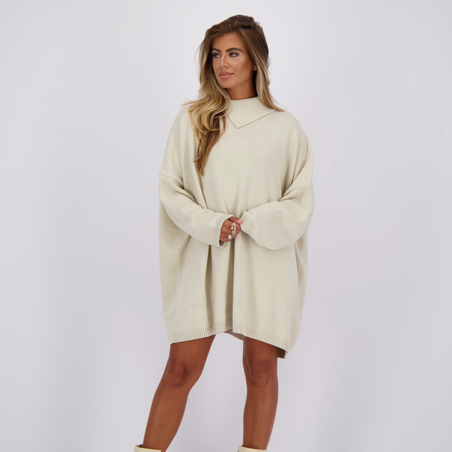 Reinders Maeve Knit Dress Creme