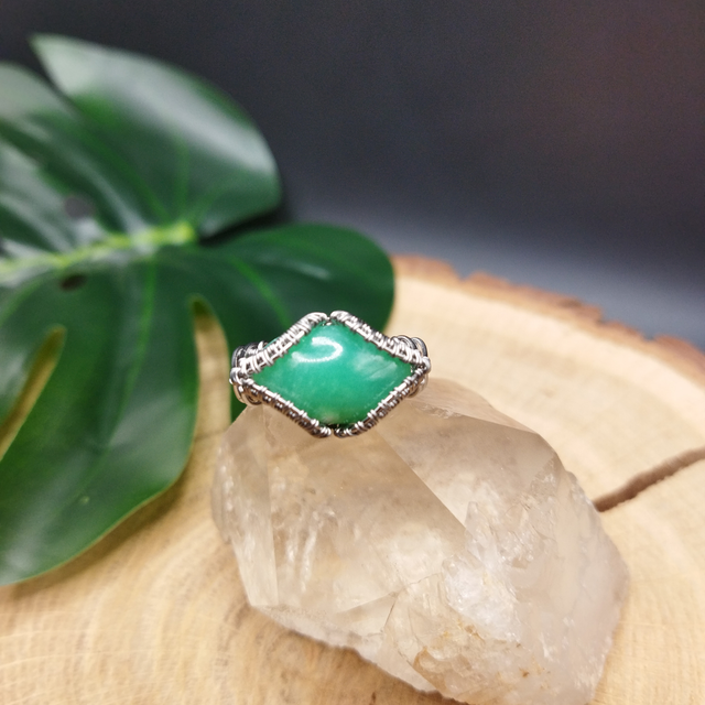 Bague Chrysoprase -  Pièce Unique