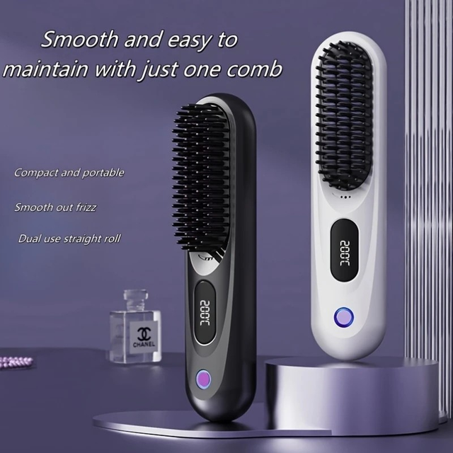USB Rechargeable Straight Hair Comb