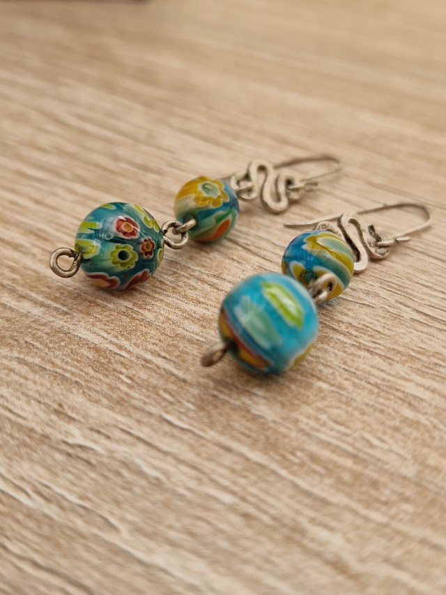 Parure Bijoux Boucle D'oreilles Serpents Perles Collier Réglable Soleil Perle