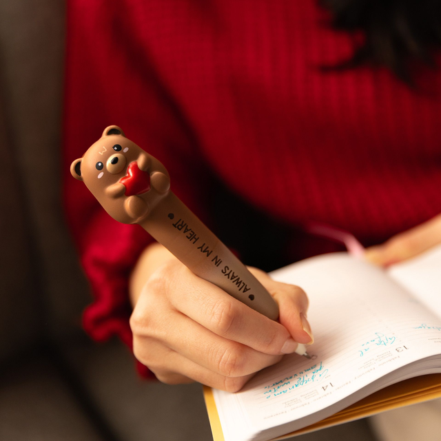 Penna Gel Antistress Teddy Bear "Always in my Heart" - Squeezies