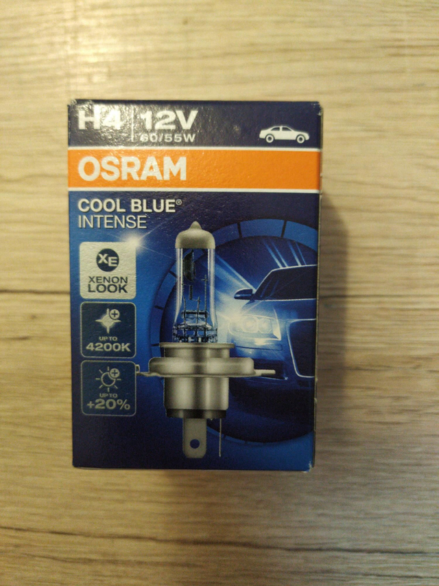 H4 Scheinwerferbirne OSRAM  COOL BLUE INTENSE +20% 4200K 12V 60/55W 